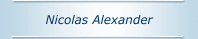 Nicolas Alexander