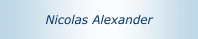 Nicolas Alexander